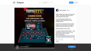 
                            8. Akan segera hadir pada situs Totojitu, Live Dingdong 36D ... - Instagram