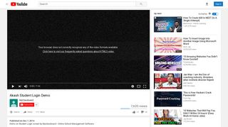 
                            7. Akash Student Login Demo - YouTube