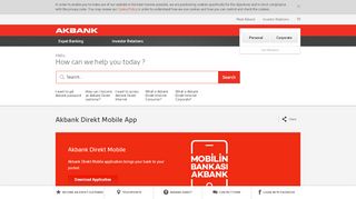 
                            8. Akbank Direkt Mobile App