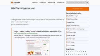 
                            9. Akbar Travels Corporate Login