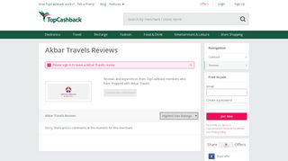 
                            7. Akbar Travels Reviews and Feedback- Page 1 - TopCashback