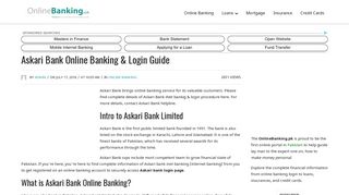 
                            7. akbl.com.pk - Askari Bank Online Banking | The Official Inet ...