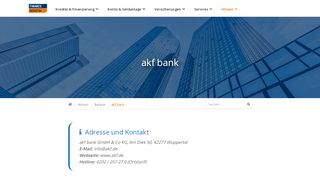 
                            8. akf bank: Adresse & Banken-Portrait (Details) - FinanceScout24