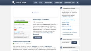 
                            7. akf bank Erfahrungen (14 Berichte) - Kritische Anleger