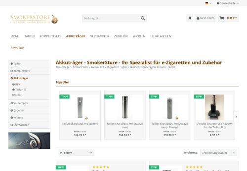 
                            3. Akkuträger / Boxen - SmokerStore GmbH - Ihr Spezialist für e ...