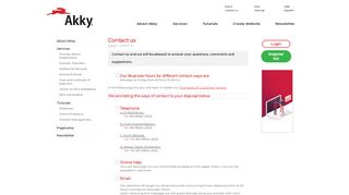 
                            3. Akky :: Contact us