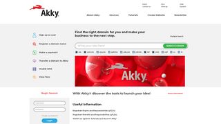 
                            4. Akky :: Register your domain name today