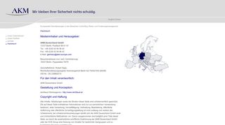 
                            1. AKM Deutschland | AVS Group | Impressum | AKM Deutschland GmbH