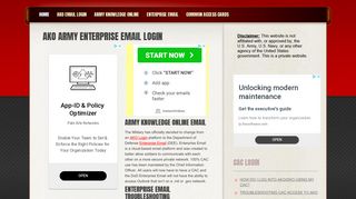 
                            5. AKO Army Enterprise Email Login