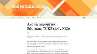 
                            13. Ako sa napojiť na Eduroam TUKE sieť v KICe ? - budystudio.com