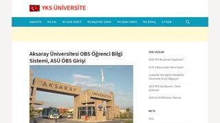 
                            6. Aksaray Üniversitesi OBS Öğrenci Bilgi Sistemi, ASÜ ÖBS Girişi – YKS ...