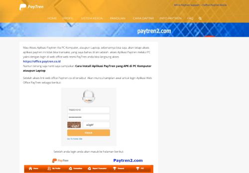 
                            2. Akses Aplikasi Paytren Via PC Komputer Laptop | Daftar PayTren-WA ...