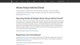 
                            4. Akses hanya web ke iCloud - Apple Support