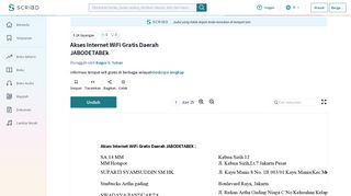
                            11. Akses Internet WiFi Gratis Daerah JABODETABEk - Scribd