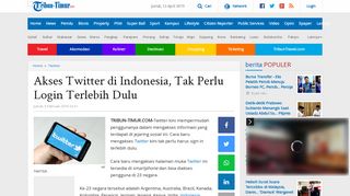 
                            6. Akses Twitter di Indonesia, Tak Perlu Login Terlebih Dulu - Tribun Timur