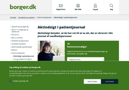 
                            6. Aktindsigt i patientjournal - Borger.dk