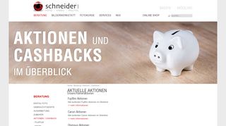 
                            10. Aktionen / Cashback - foto-schneider