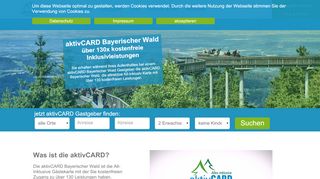 
                            5. aktivCARD Bayerischer Wald - die Gästekarte im Bayerischen Wald