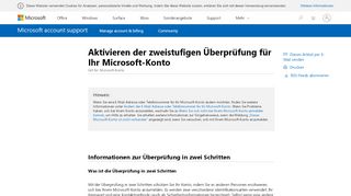 
                            7. Aktivieren der zweistufige Überprüfung für Ihr Microsoft-Konto