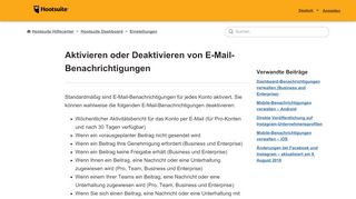 
                            8. Aktivieren oder Deaktivieren von E-Mail-Benachrichtigungen ...