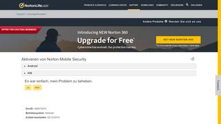 
                            3. Aktivieren von Norton Mobile Security - Norton Support