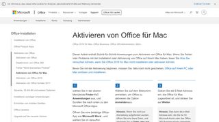 
                            5. Aktivieren von Office für Mac - Office 365