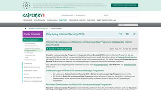 
                            3. Aktivieren/Deaktivieren von Modus für ... - Kaspersky support