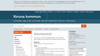 
                            6. Aktivitetsstöd - Kiruna.se