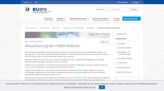 
                            8. Aktualisierung der HABM-Website - euipo - europa.eu