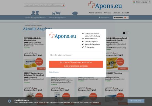 
                            2. Aktuelle Angebote - Apons.eu