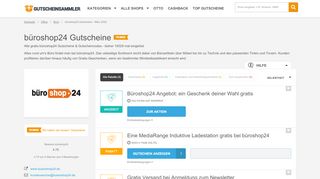 
                            11. Aktuelle büroshop24 Gutscheine (2 Stück, Februar 2019)