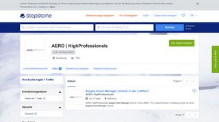 
                            11. Aktuelle Jobs bei AERO | HighProfessionals | StepStone