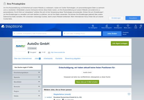 
                            7. Aktuelle Jobs bei AutoDo GmbH | StepStone