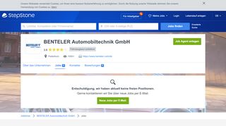 
                            13. Aktuelle Jobs bei BENTELER Automobiltechnik GmbH | StepStone