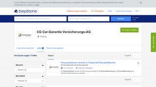 
                            12. Aktuelle Jobs bei CG Car-Garantie Versicherungs-AG | StepStone