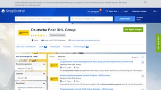 
                            10. Aktuelle Jobs bei Deutsche Post DHL Group | StepStone