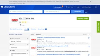 
                            3. Aktuelle Jobs bei Ed. Züblin AG | StepStone