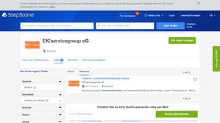 
                            9. Aktuelle Jobs bei EK/servicegroup eG | StepStone