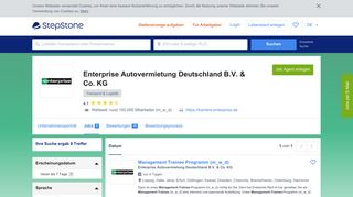 
                            4. Aktuelle Jobs bei Enterprise Autovermietung Deutschland B.V. & Co ...