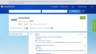 
                            8. Aktuelle Jobs bei Erste Bank | StepStone