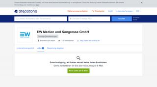 
                            9. Aktuelle Jobs bei EW Medien und Kongresse GmbH | StepStone