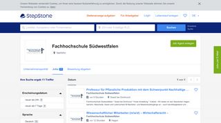 
                            10. Aktuelle Jobs bei Fachhochschule Südwestfalen | StepStone