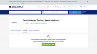 
                            6. Aktuelle Jobs bei Federal-Mogul Sealing Systems GmbH | StepStone