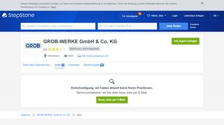 
                            8. Aktuelle Jobs bei GROB-WERKE GmbH & Co. KG | StepStone