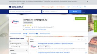 
                            6. Aktuelle Jobs bei Infineon Technologies AG | StepStone