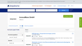 
                            6. Aktuelle Jobs bei InnovaMaxx GmbH | StepStone