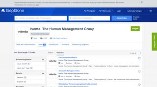 
                            7. Aktuelle Jobs bei Iventa. The Human Management Group | StepStone