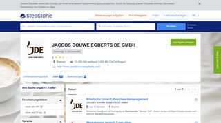 
                            1. Aktuelle Jobs bei JACOBS DOUWE EGBERTS DE GMBH | StepStone