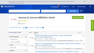 
                            6. Aktuelle Jobs bei Johnson & Johnson MEDICAL GmbH | StepStone