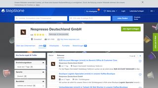 
                            4. Aktuelle Jobs bei Nespresso Deutschland GmbH | StepStone